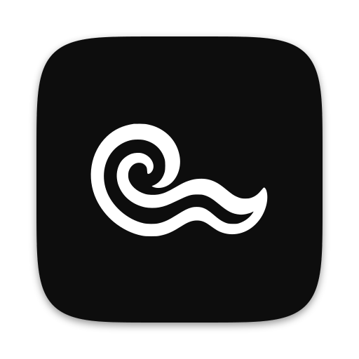 The Seasill app icon: the white mark on a dark rounded square.